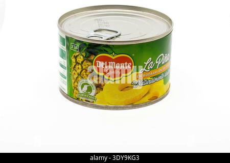 Barcelona, Spain - March 22, 2022. Del Monte Products, a U.S. food producer and distributor based in Walnut Creek, California, USA. Stock Photo
