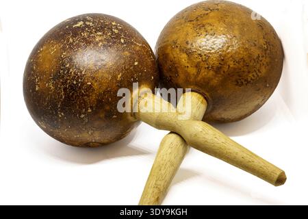 Maracas isolated on white background Stock Photo
