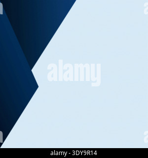 Geometric shapes with blue triangles on light blue and Stock Vector