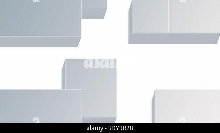 A set of light blue rectangular blocks Stock Vector