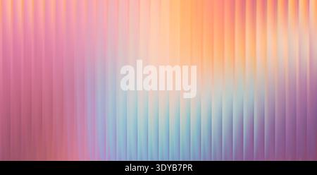 Vector Blurred holographic gradient background. Ribbed glass texture. Stock Vector
