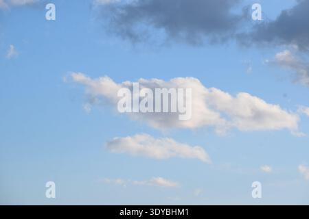 clouds in blue sky Stock Photo
