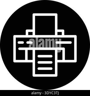 Printer Vector Icon Design Illustration Stock Vector