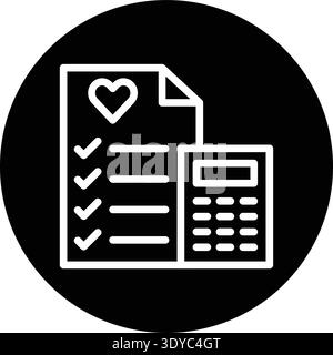 Wedding cost Vector Icon Design Illustration Stock Vector