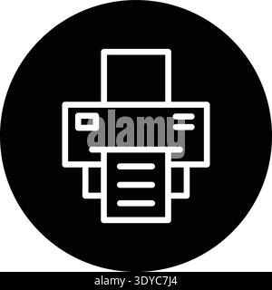 Printer Vector Icon Design Illustration Stock Vector