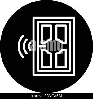 Smartdoor Vector Icon Design Illustration Stock Vector