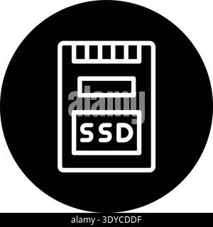 Ssd Vector Icon Design Illustration Stock Vector