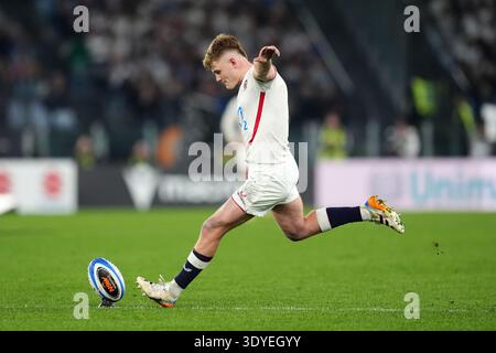 Fin Smith of England during the Six Nations 2026 rugby match between ...