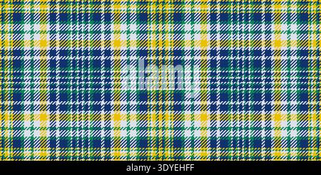 Tailor tartan check seamless, royal pattern texture plaid. Worldwide vector background fabric textile in blue and white colors palette. Stock Vector