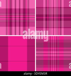 Plaid bundle designed for holiday crafts. Vector tartan designs elevate DIY projects and decorations. Stock Vector