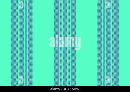 Group vector pattern fabric, sparse seamless background vertical. Horizontal stripe texture textile lines in mint and blue colors palette. Stock Vector