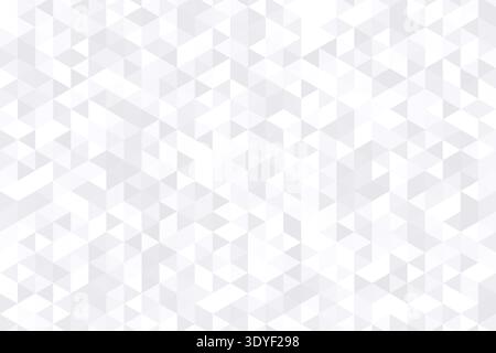 Abstract white triangle background. Diamond pattern. Grey blue crystal geometry texture. Mosaic patern. Light geometric gray design. Triangular silver Stock Vector
