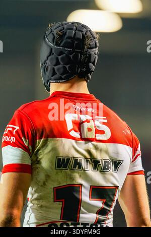 George Whitby of St Helens in action during the Hull FC v St Helens ...