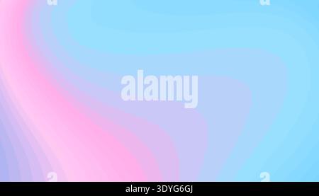 Gentle abstract background with flowing curved layers in pastel pink, lavender, and light blue Stock Vector