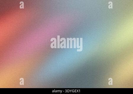 Colorful gradient background blending soft pastel colors with textured grainy effect Stock Photo
