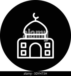 Dome Vector Icon Design Illustration Stock Vector