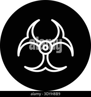 Bio hazard Vector Icon Design Illustration Stock Vector