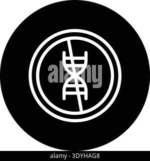 No gmo Vector Icon Design Illustration Stock Vector