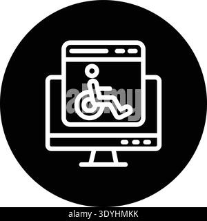 Accessability Vector Icon Design Illustration Stock Vector
