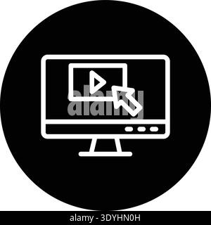 Clickstream Vector Icon Design Illustration Stock Vector