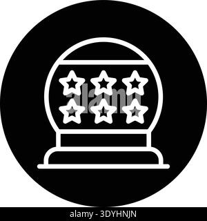 Crystal Ball Vector Icon Design Illustration Stock Vector