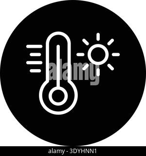 Thermometer Vector Icon Design Illustration Stock Vector