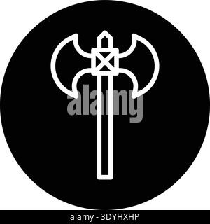 Axe Vector Icon Design Illustration Stock Vector