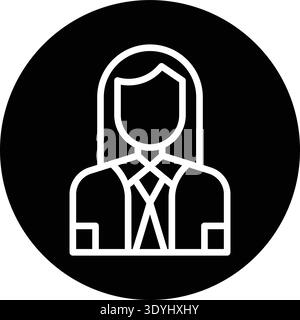 Company Secertary Vector Icon Design Illustration Stock Vector
