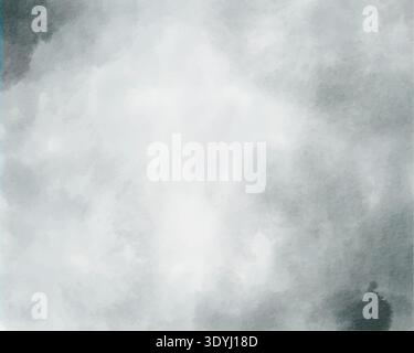 Soft gray watercolor background texture with gradients and organic flow. Elegant hand painted abstract design, perfect for branding, invitations, packaging, digital art, and modern minimalist projects Stock Vector