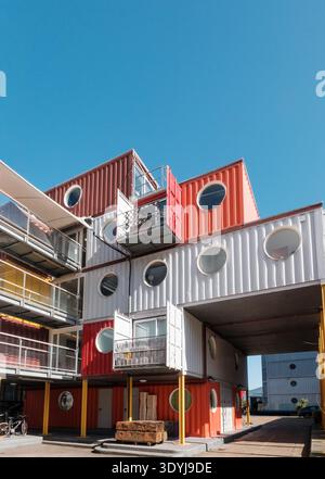 Container City at Trinity Buoy Wharf in Poplar, east London, colourful ...
