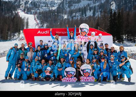 Val di Fassa, Italy, 8 March 2026. Isabella Wright (USA) competing in ...