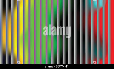 Vibrant Vertical Stripes with Neon Green, Pink, and Black Background Textures -Background abstract patterns Stock Vector