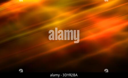 Abstract orange light streaks overlay background with motion blur wavy lines, fire flame color gradient texture, dynamic speed energy flow, modern smo Stock Photo