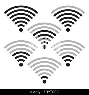 Wi Fi icon. Wireless signal symbol. Network zone Vector. Internet access sign. EPS 10. Stock Vector