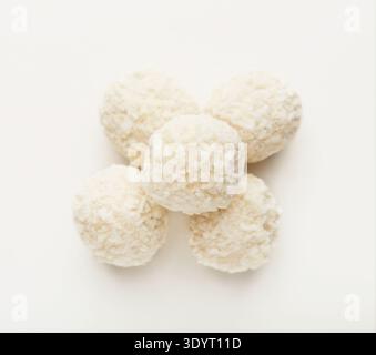 Coconut candies isolaed on white Stock Photo