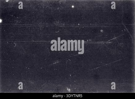 Blank grained film strip texture background with heavy grain and dust Stock Photo