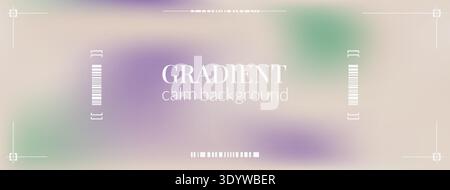 Pale beige with green and violet creamy abstract liquid background. Pastel colors gradient for fashion or beauty design of presentation. Vector ivory Stock Vector