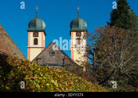 Monastery church, St. Märgen, Southern Black Forest, Black Forest, Baden-Württemberg, Germany Stock Photo