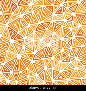 Vector seamless pattern. Multiple repeated inner triangles. Medium shape size. Monotone colored style. Seamless pattern. Trending vector tiles. Stock Vector