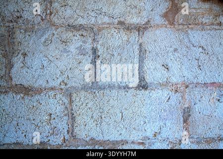 Textured Ancient Limestone Brick Wall Detail Stock Photo