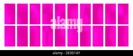Neon fuchsia glow gradient. Edgy phone backgrounds and social posts. Vibrant magenta phone wallpaper. Abstract mobile background. Vector illustration. Stock Vector