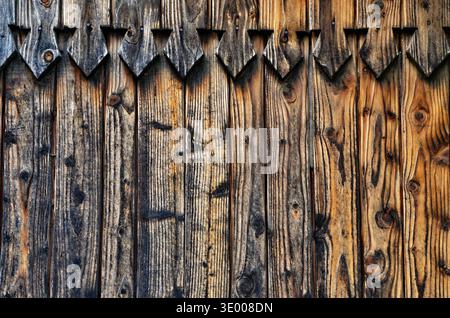 vintage wood background texture with knots and nail holes Stock Photo