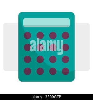 Advanced mathematical calculator. Professional finance Vector. Successful financial accounting. Specialized business equipment. Stock Vector