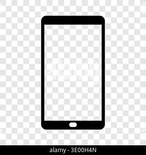 Smartphone screen icon. Mobile Vector illustration. Hardware communication representation. Electronic gadget identification. Stock Vector