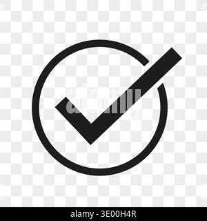 Significant checkmark symbol. Professional choice Vector. Authentic selection button. Positive confirmation indicator. Stock Vector