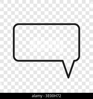 Professional messaging icon. Universal communication symbol. Messaging bubble Vector. Professional transparent background. Stock Vector