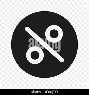 Percentage finance icon. Discount Vector illustration. Commercial economy representation. Professional marketing identification. Stock Vector