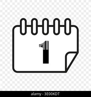Professional calendar icon. Universal schedule symbol. Professional monthly Vector. Professional transparent background. Stock Vector