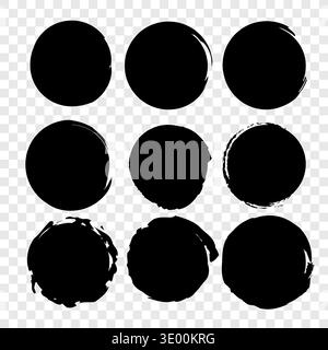 Comprehensive nine 9 collection. Professional splash Vector. Extraordinary stroke shape. Traditional artistic element. Stock Vector