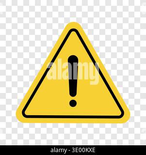 Warning alert icon. Safety Vector illustration. Precautionary hazard identification. Industrial attention representation. Stock Vector